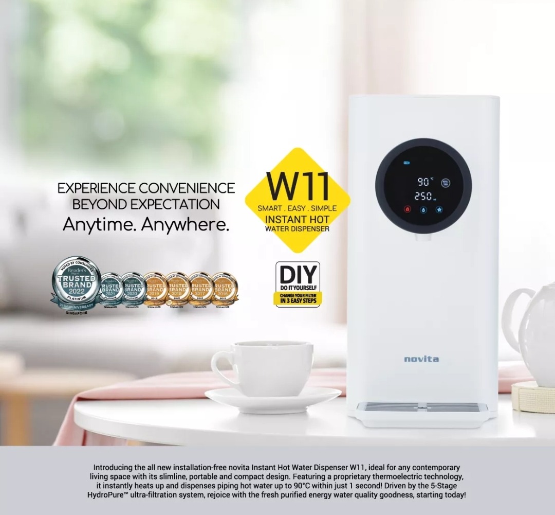 Novita W11 Instant Hot Water Dispenser (without filter), TV & Home