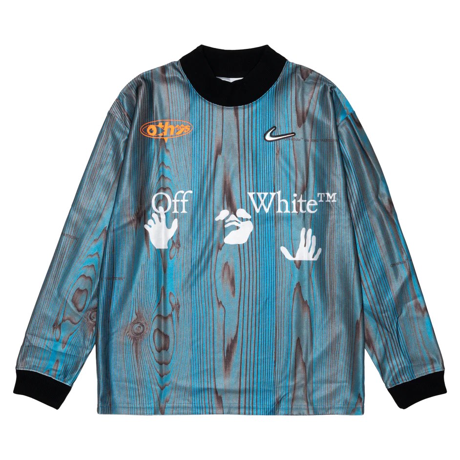 OFF-WHITE x Nike 001 Soccer Jersey Blue Men's - FW22 - US