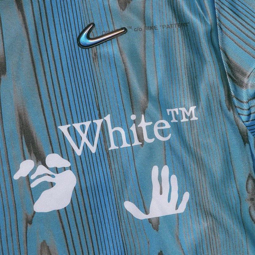 OFF-WHITE x Nike 001 Soccer Jersey Blue Men's - FW22 - US