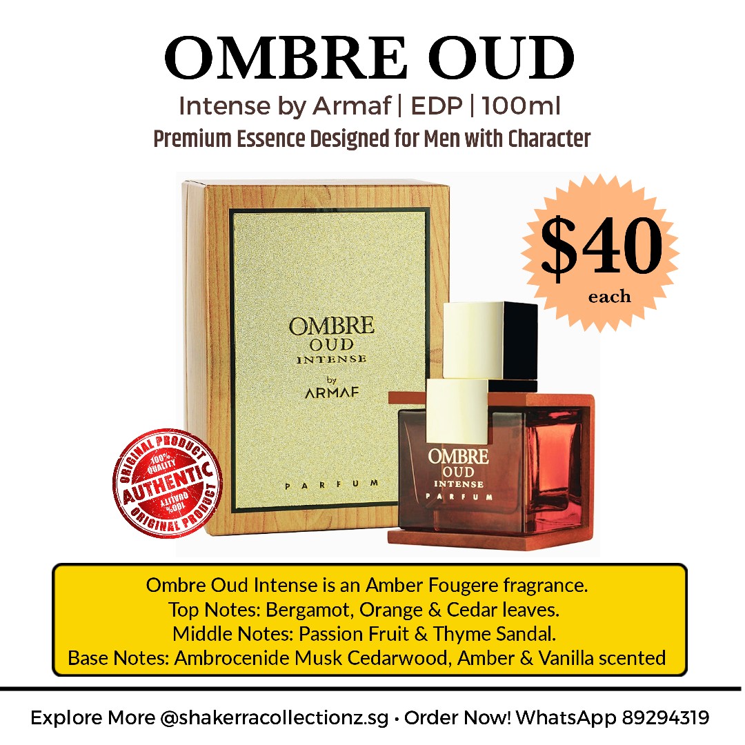— Armaf Ombre Oud Intense Perfume