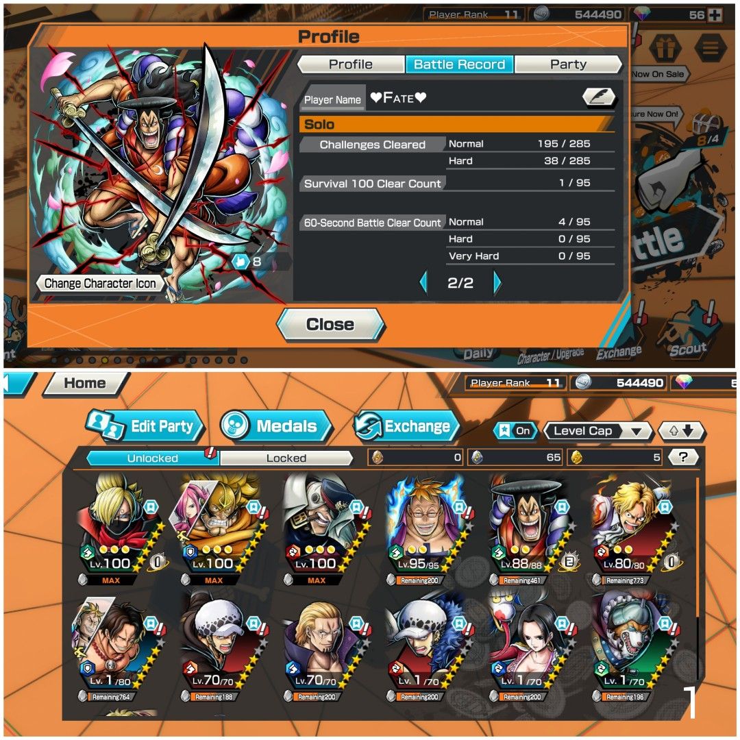 OPBR One Piece Bounty Rush Account Oden Extreme Legendary, Video