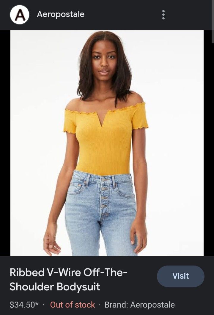Aeropostale off sales the shoulder top