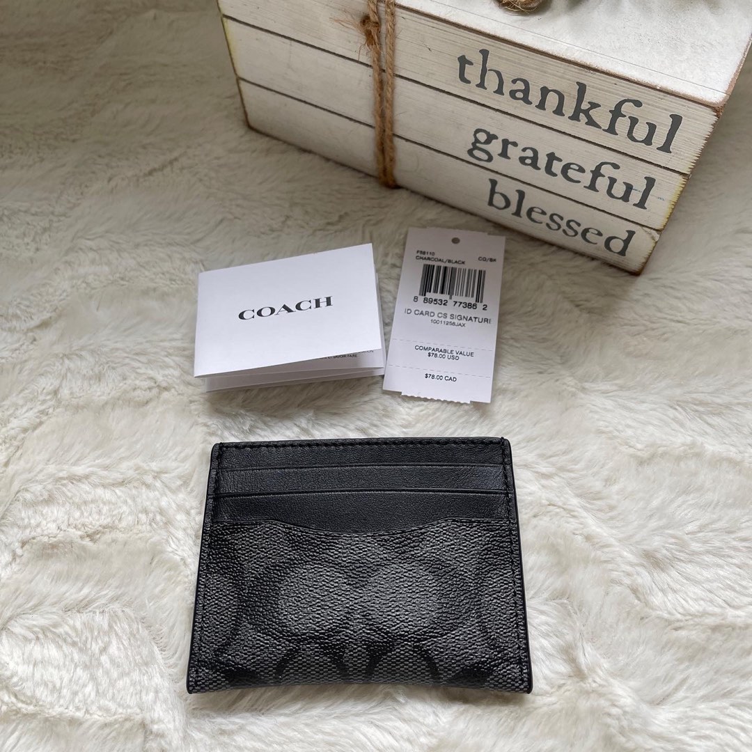 Original Coach slim ID cardcase, Men's Fashion, Watches & Accessories