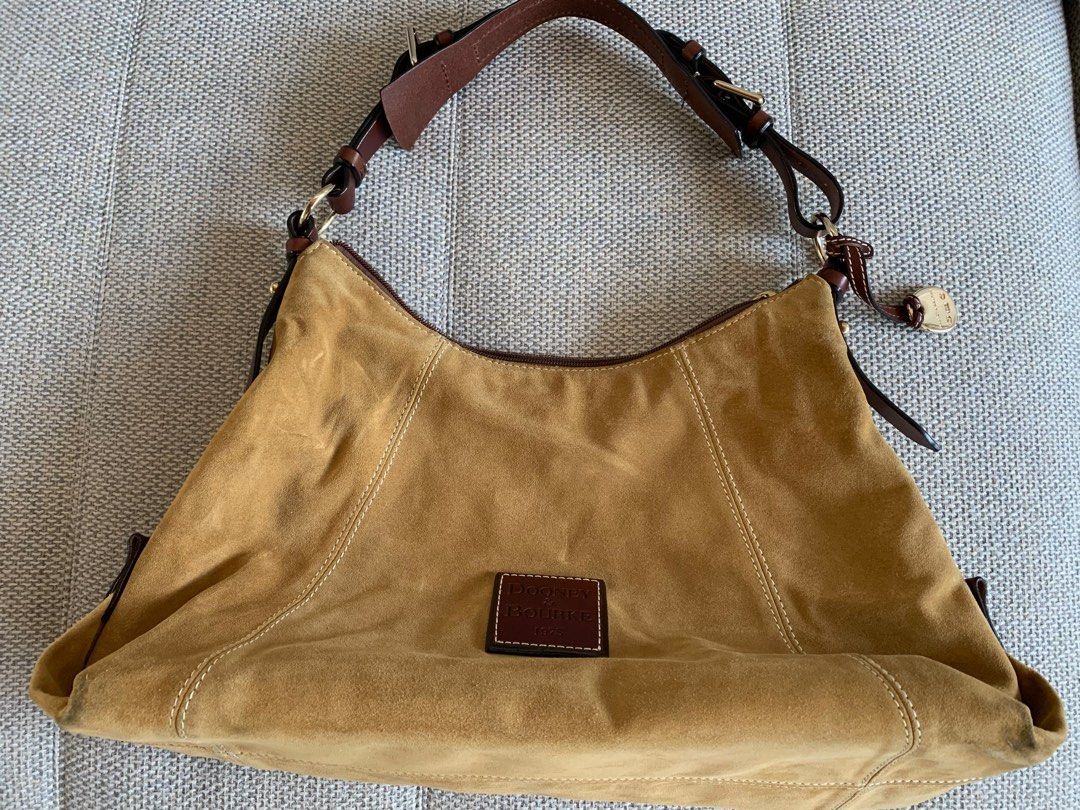 Original Dooney Bourke Leather and Suede Hobo Bag