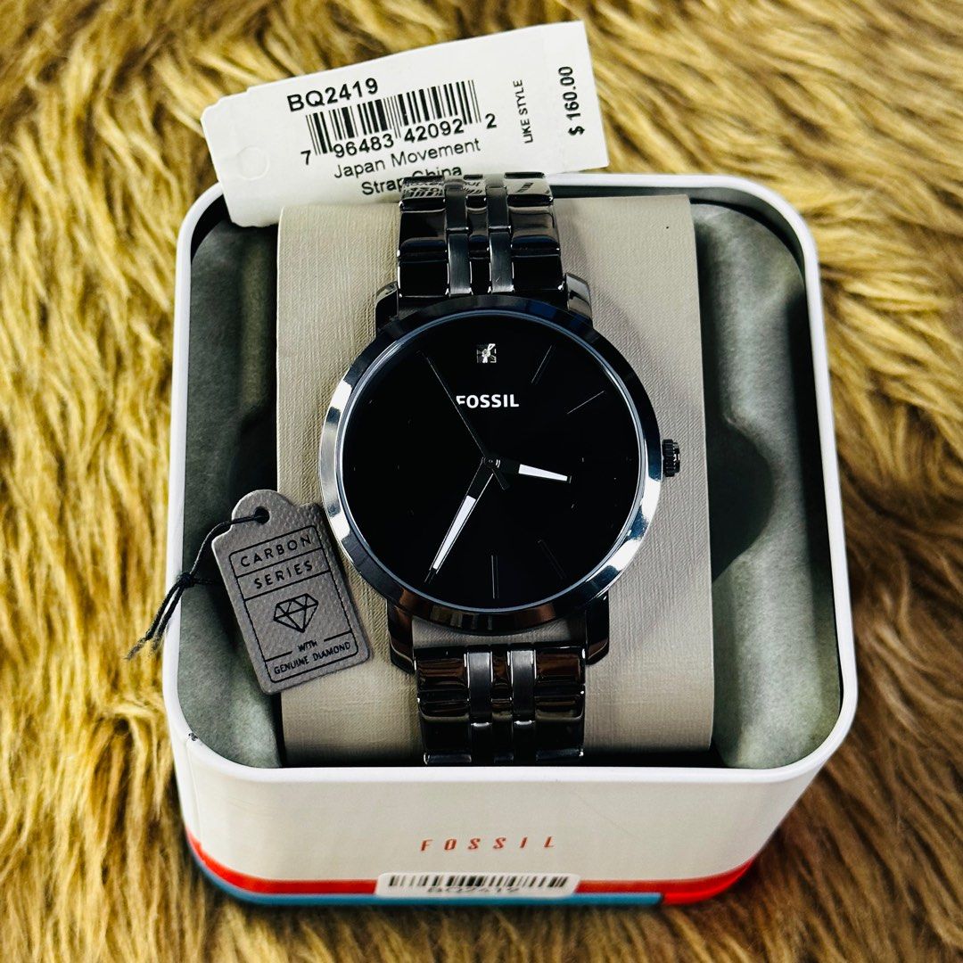 Original fossil watch lux luther three hand 44mm quartz Women s