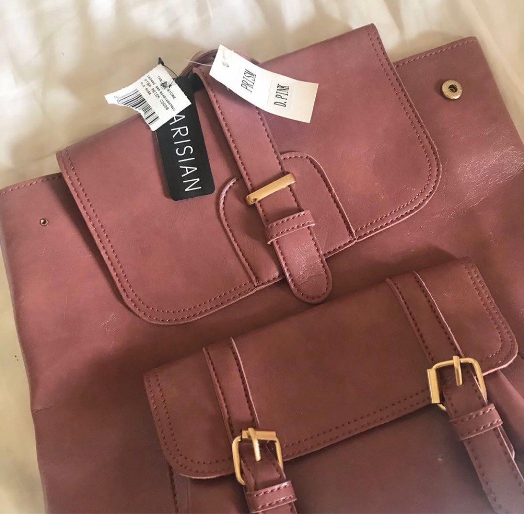 Parisian Backpack Leather, Women's Fashion, Bags & Wallets, Backpacks on  Carousell