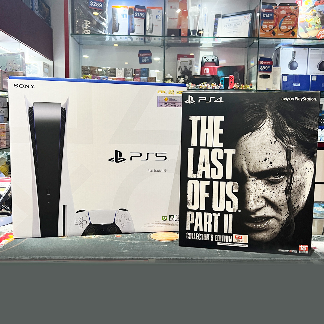 Playstation 5 PS5 Console + The Last of Us Part II Collector's Edition ...