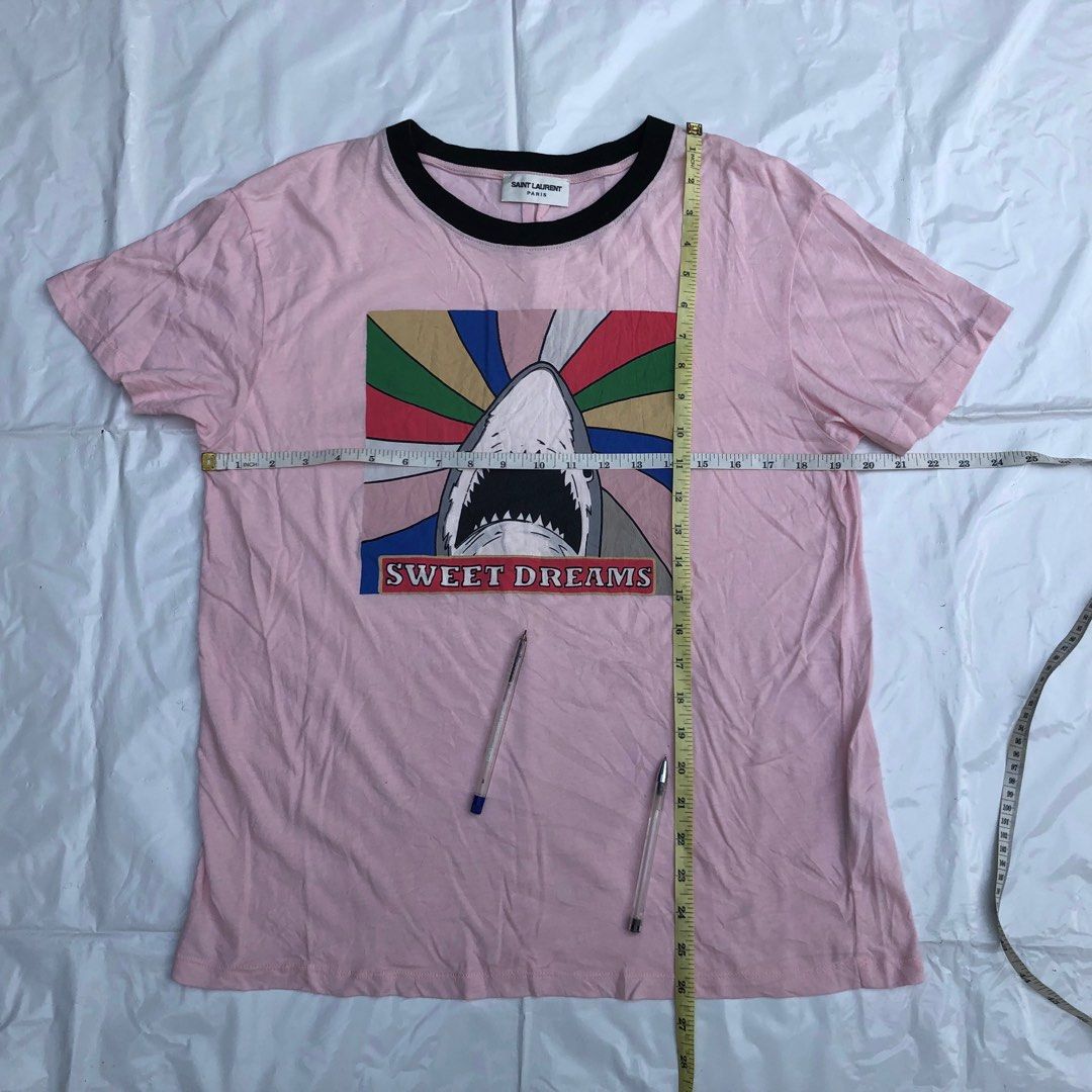 Saint laurent shark t shirt cheap