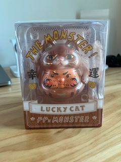 PP 幸運貓達摩 (橘貓版本) PP x Monster Lucky Cat Daruma (Ginger Cat Edition) Brand New
