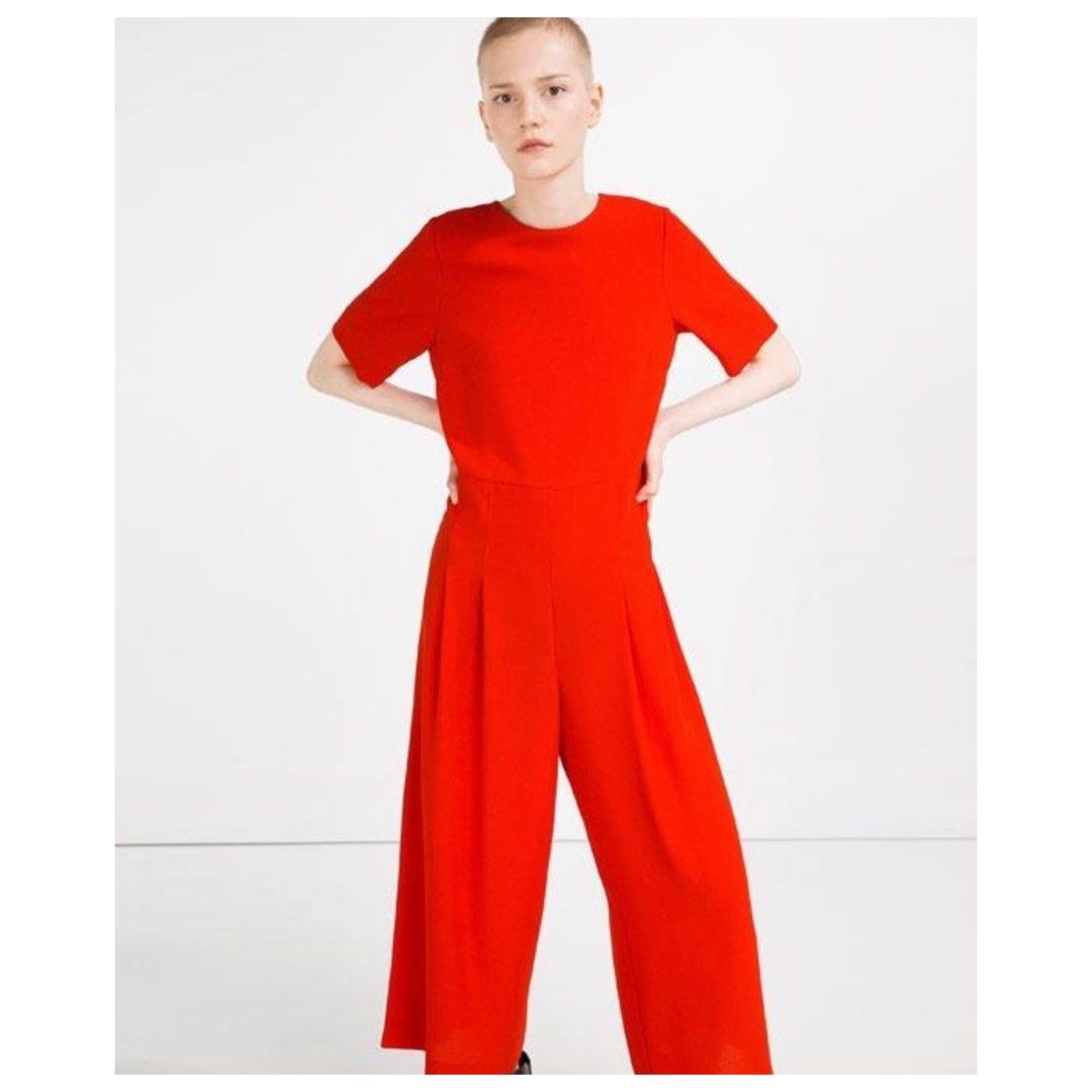 ZARA Cropped Jumpsuit