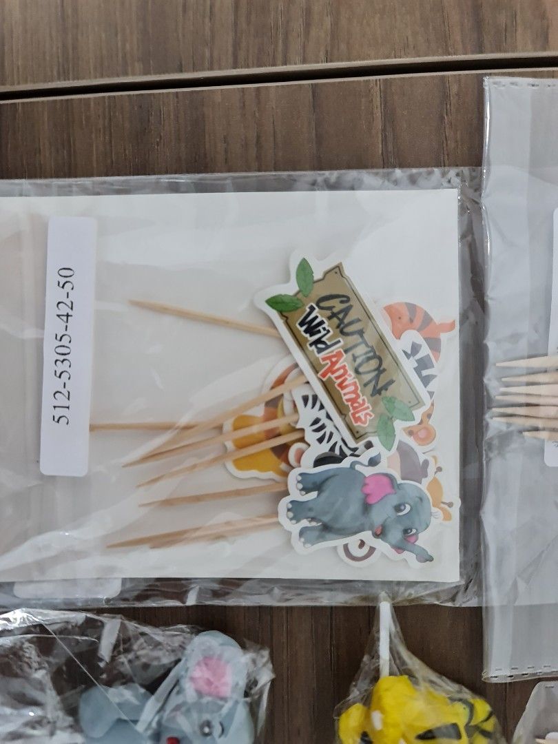 Safari Cake and Cupcake Toppers, Hobbies & Toys, Stationery & Craft