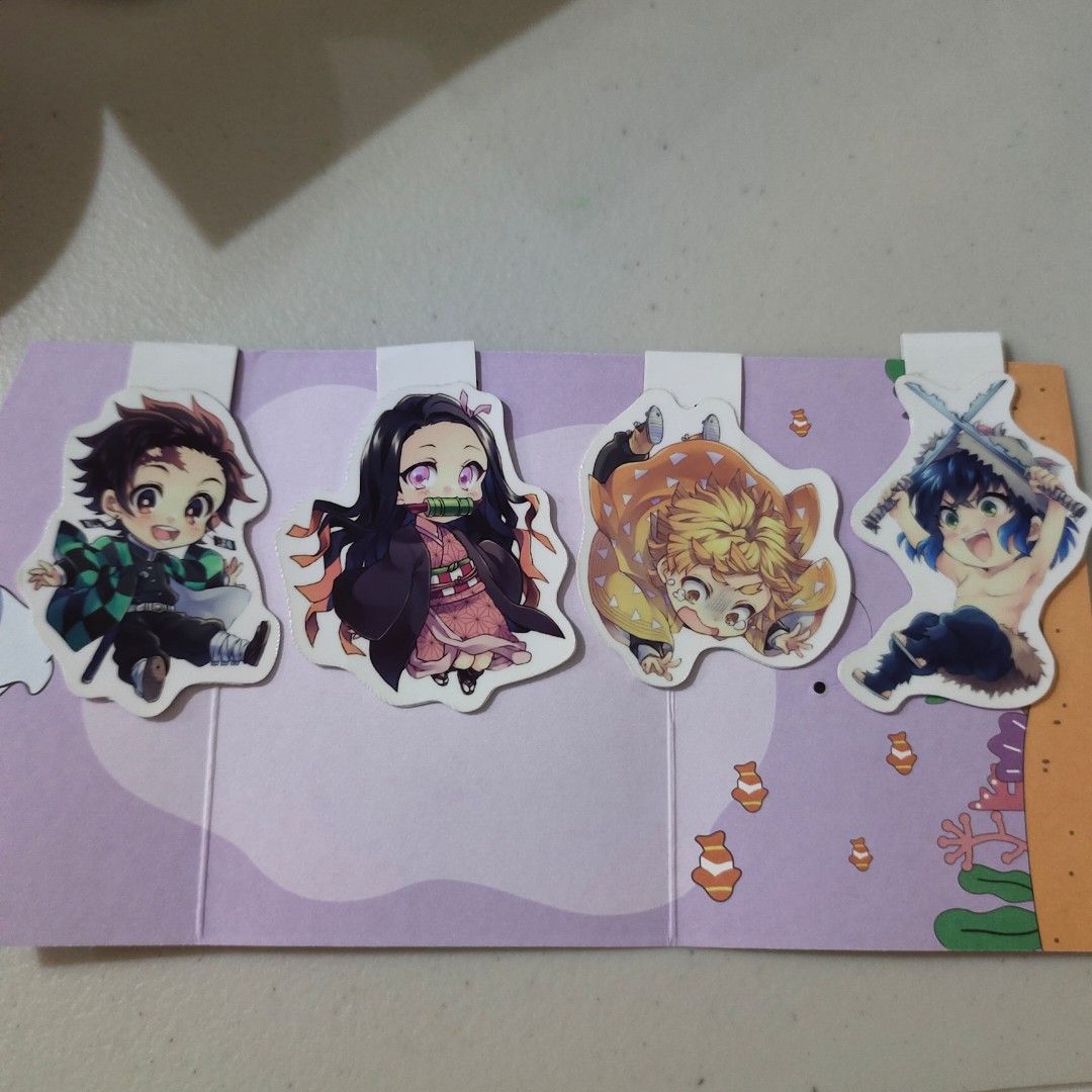 SALE DEMON SLAYER BOOKMARKS MAGNETIC Hobbies Toys Memorabilia
