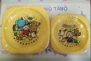 Sanrio 大口仔 Minna No Tabo 1990年 Made in Japan 日版 厚碟一套 (可放微波爐)