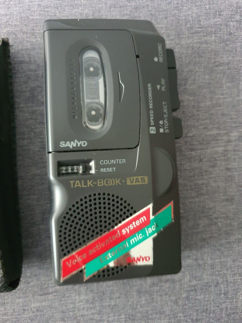 Sanyo micro cassette recorder, Audio, Voice Recorders on Carousell
