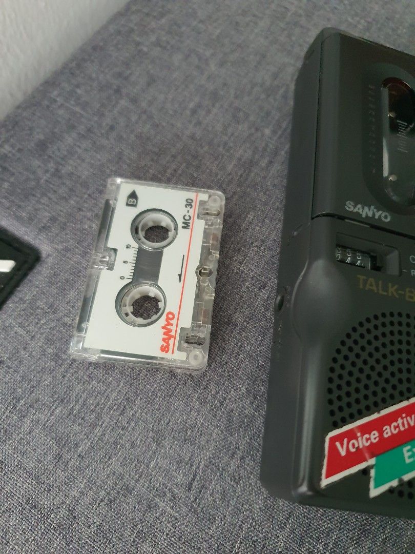 Sanyo micro cassette recorder, Audio, Voice Recorders on Carousell