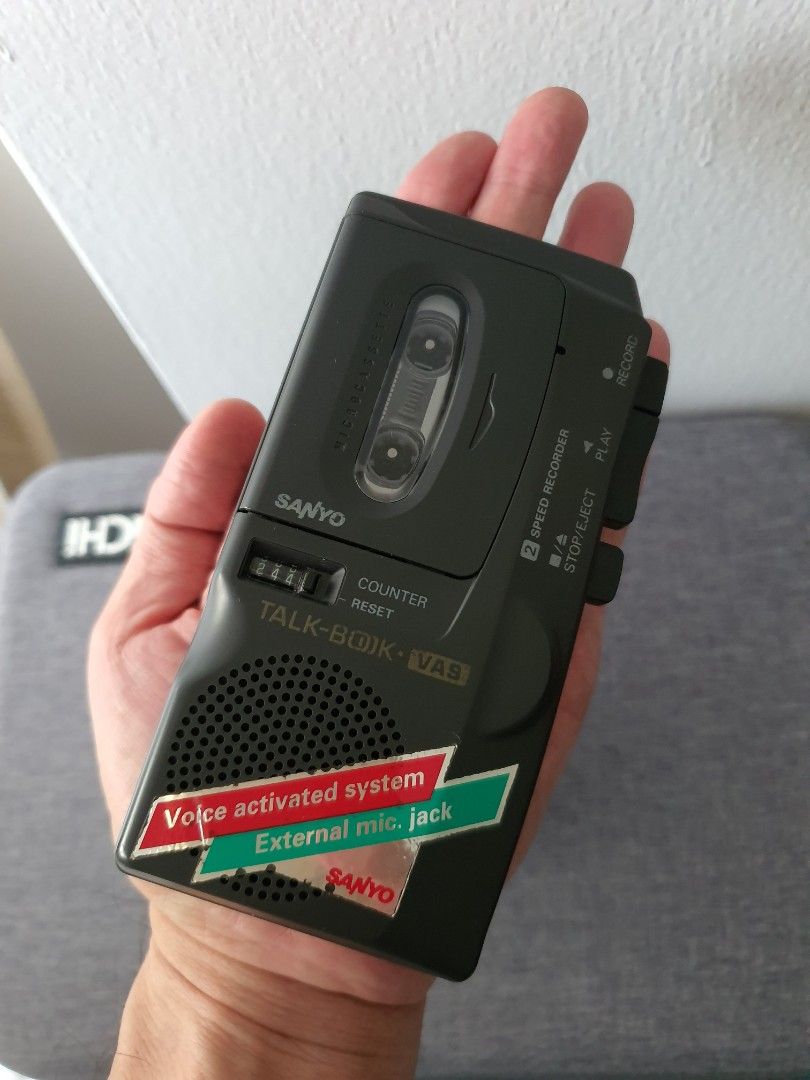 Sanyo micro cassette recorder, Audio, Voice Recorders on Carousell