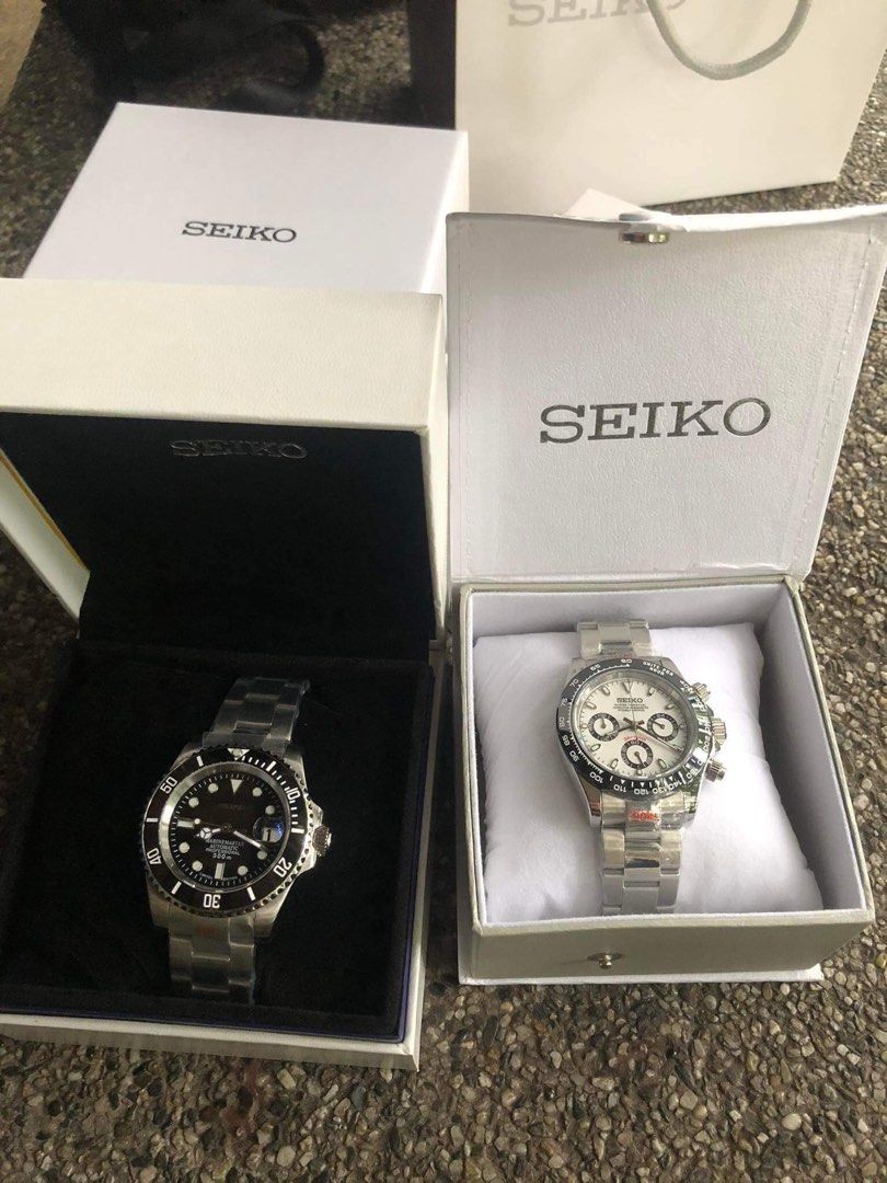 Seiko Mod / Seikolex / seiko homage (Category: Men's Watches) located in Las Pinas. Submitted by bbmono (Listing ID 1204585145, Image 1). Description: Seiko mods for sale! Can do other designs as well! Location is Las Pinas Alabang PM TO ORDER.
