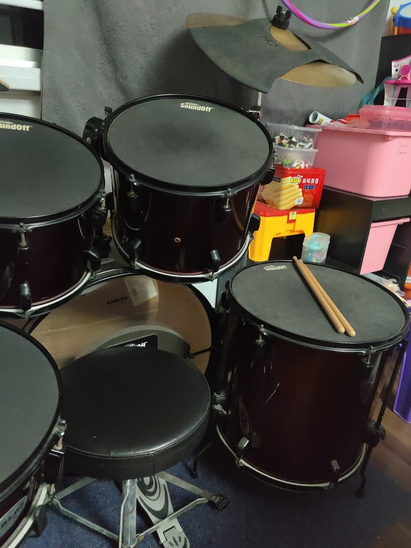 Selling my used drum set, Hobbies & Toys, Music & Media, Musical