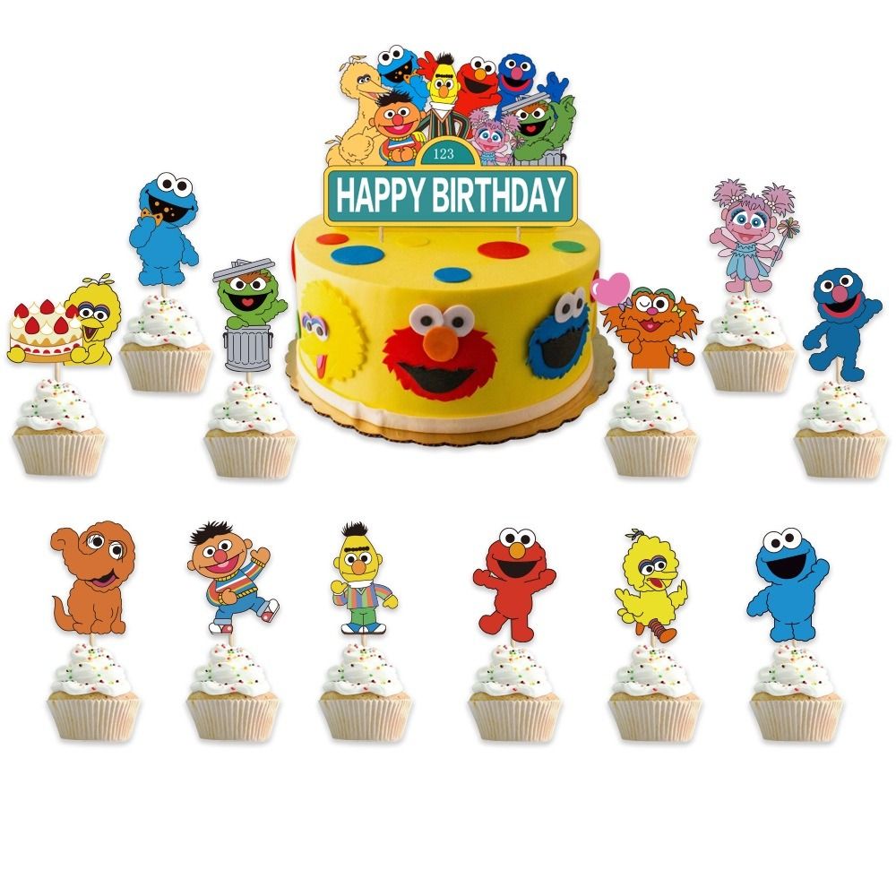 Sesame Street Friends 100+ Piece Birthday Party Set - Banner, Plates, Napkins, Balloons