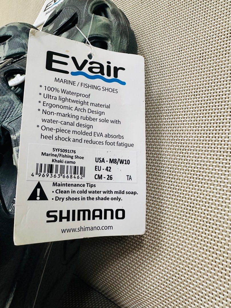 Chaussures De Pêche Shimano Evair EVASH12BY - Taille M7/W9 - Marine - Neuves Avec étiquettes