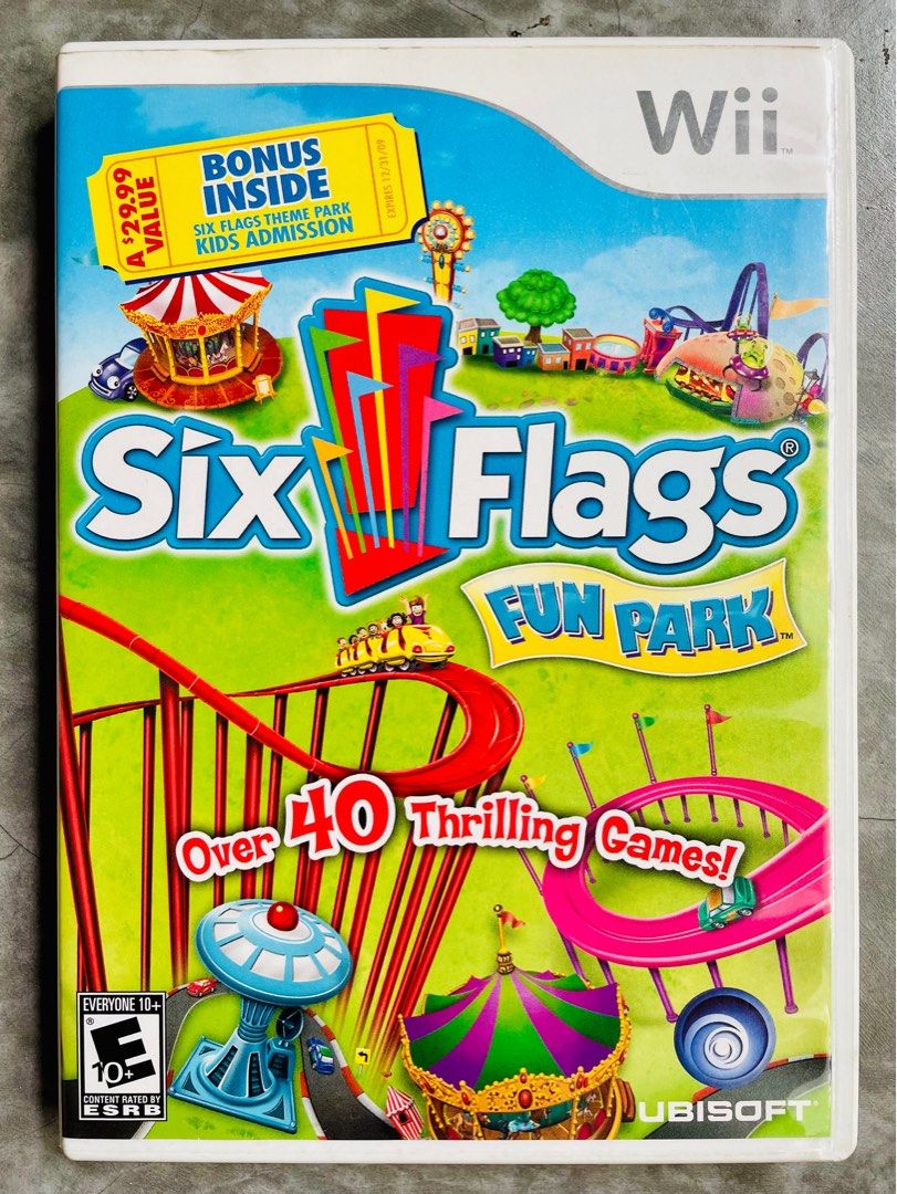 Ubisoft Six Flags Fun Park [Wii game], Video Gaming, Video Games
