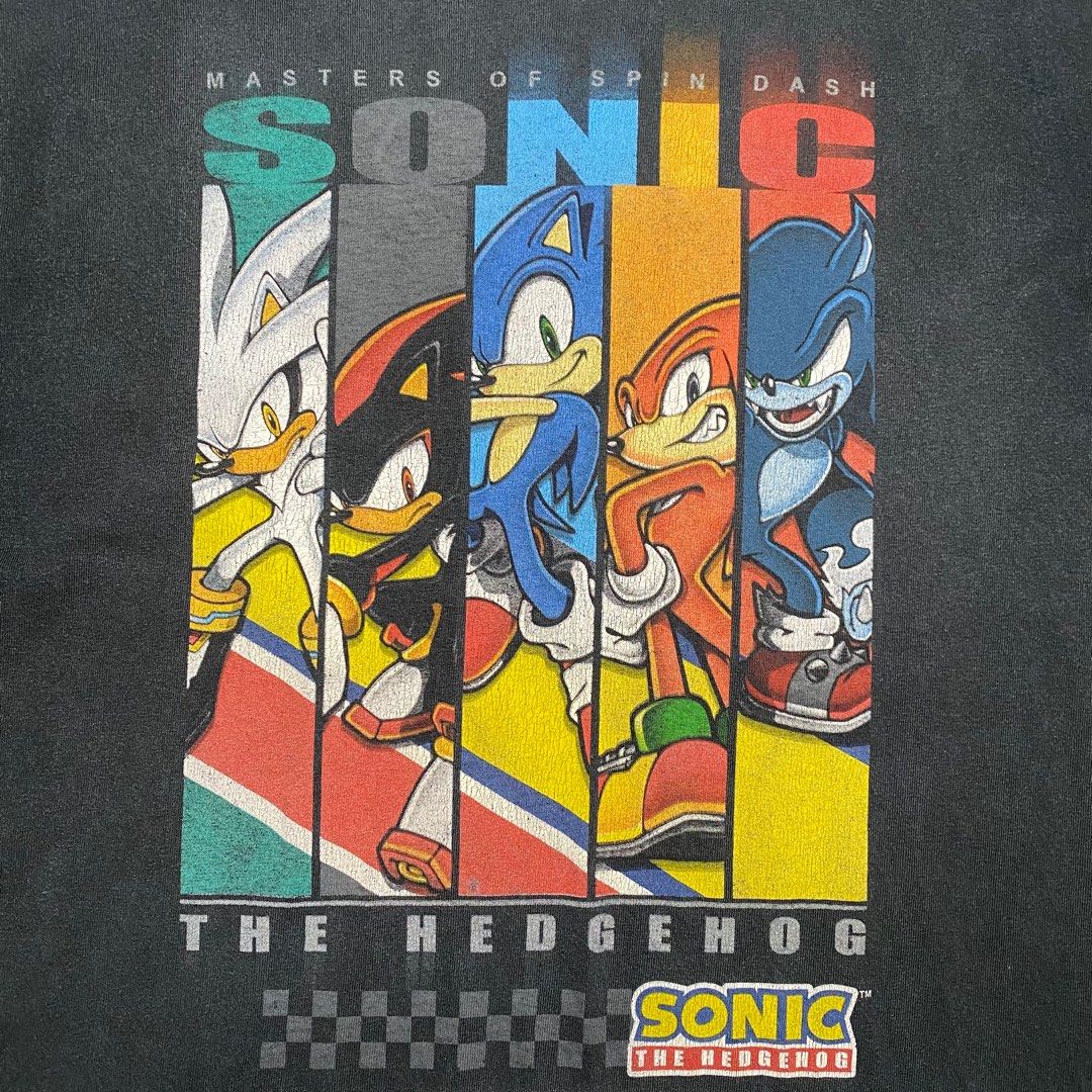 Sonic The Hedgehog All Characters Anime T Shirt, Men's Fashion, Tops ...