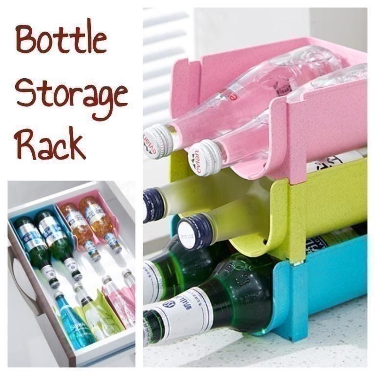 drink bottle storage rack