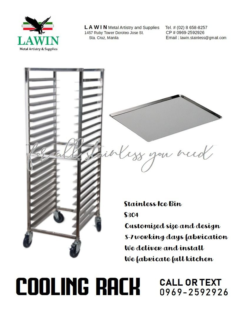 Stainless Bakery Cooling Rack, Furniture & Home Living, Kitchenware