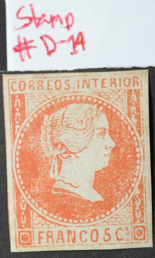 Stamp Philippines Colonial ~1860s Queen Isabella II, Hobbies & Toys ...