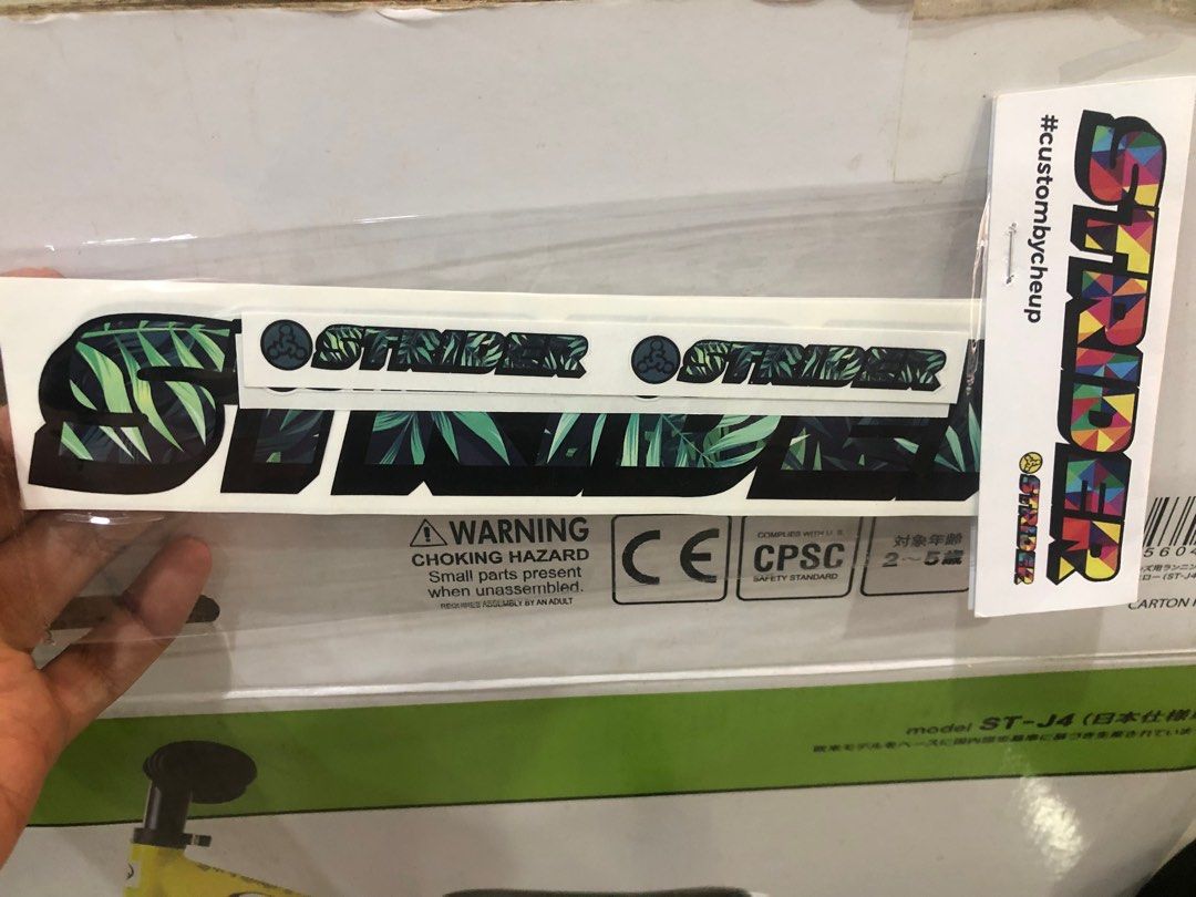 Strider Custom Sticker, Sports Equipment, Bicycles & Parts, Bicycles
