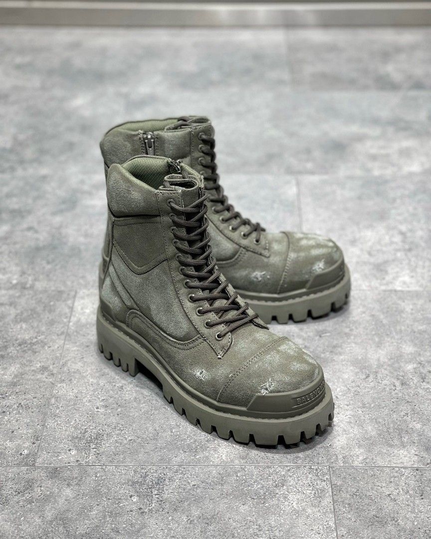 Canvas army boots outlet
