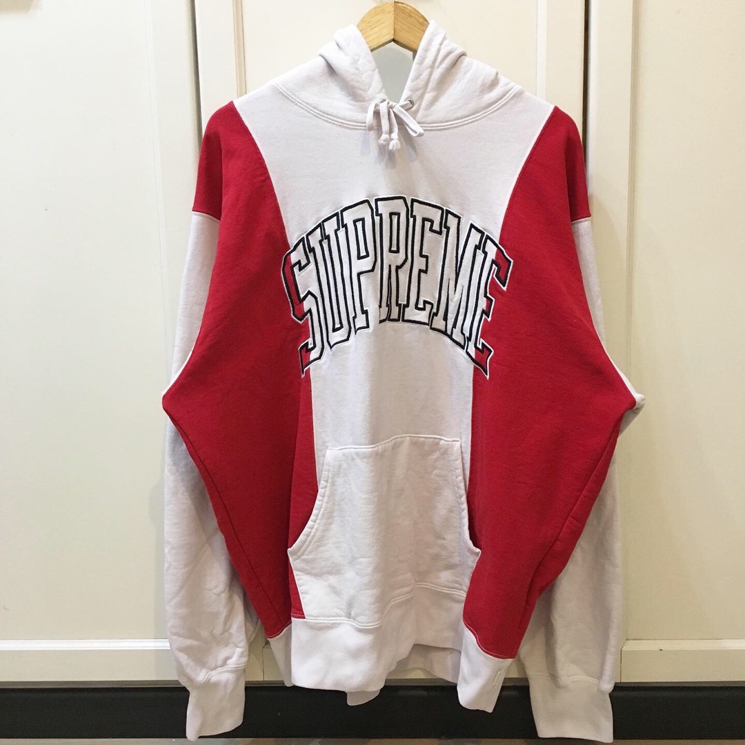 Supreme FW19 Two Tone Hoodie Men s Fashion Tops Sets Hoodies