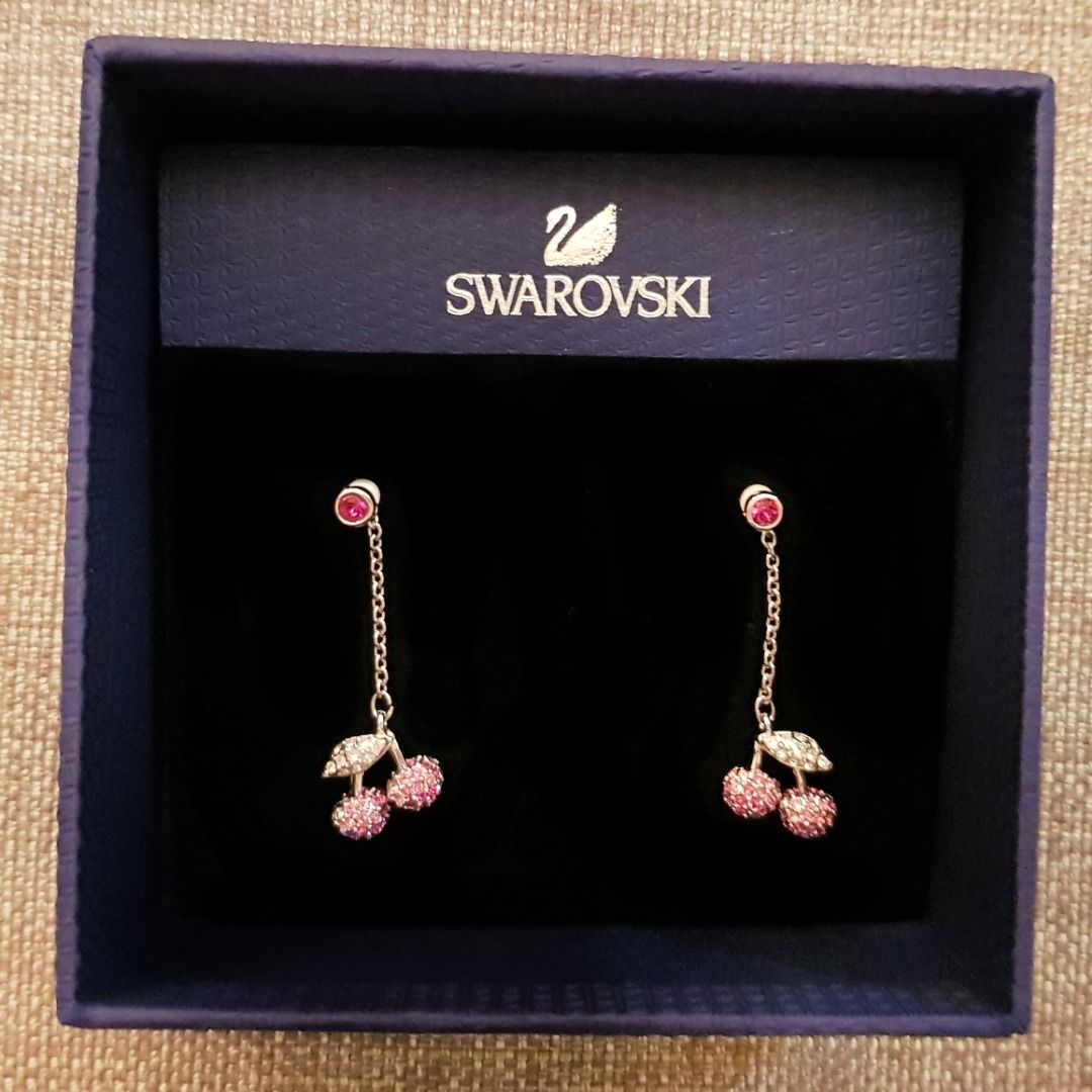 Swarovski cherry earrings cheap