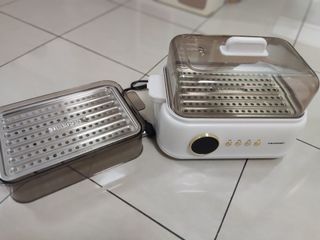 TER food steamer 12L 2 container 99.9 use 1 time only new 99.9