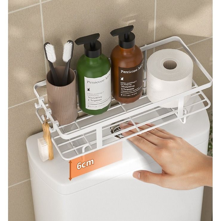 Toilet Bowl Rack Bathroom Organiser Flush Tank Rack, Babies & Kids ...