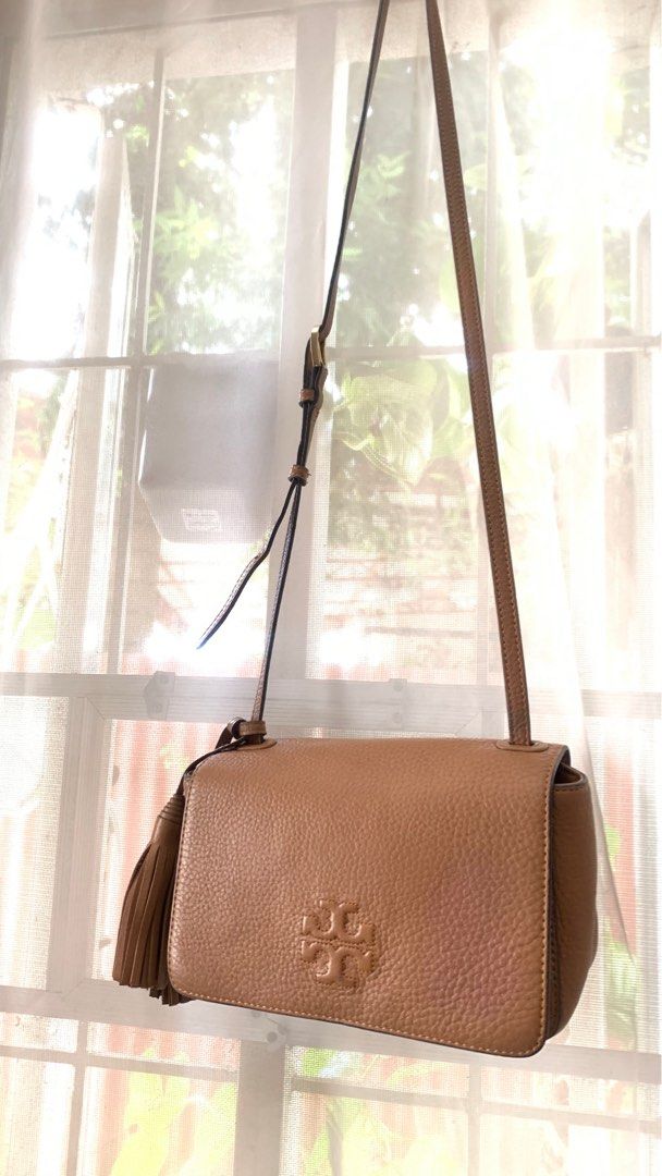 TORY BURCH Thea Mini Tan Tassle Shoulder/Crossbody Bag, Women's Fashion,  Bags & Wallets, Shoulder Bags on Carousell
