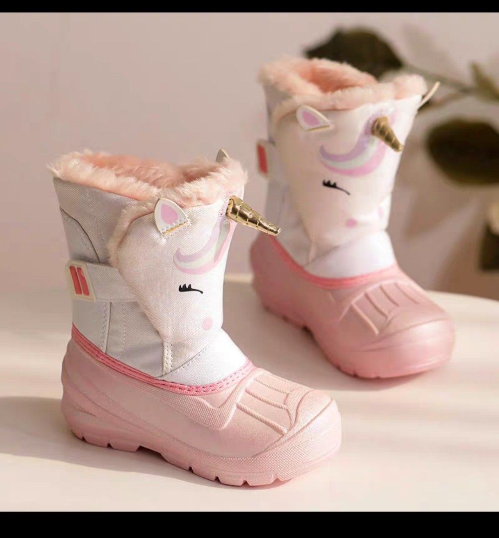 Unicorn Winter Boots Babies Kids Babies Kids Fashion on