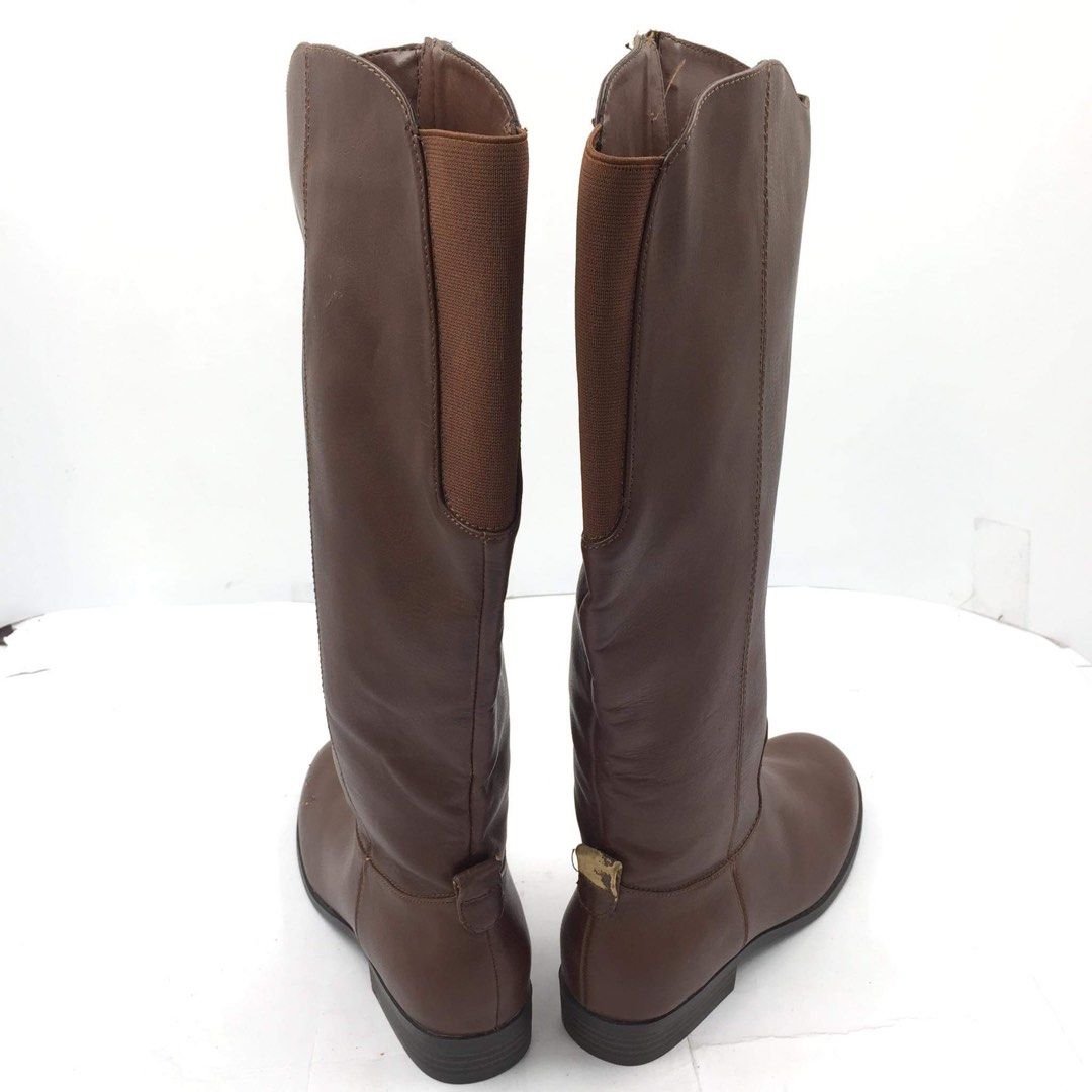 UNIVERSAL THREAD Women s Brisa Wide Calf Faux Leather Riding Boots