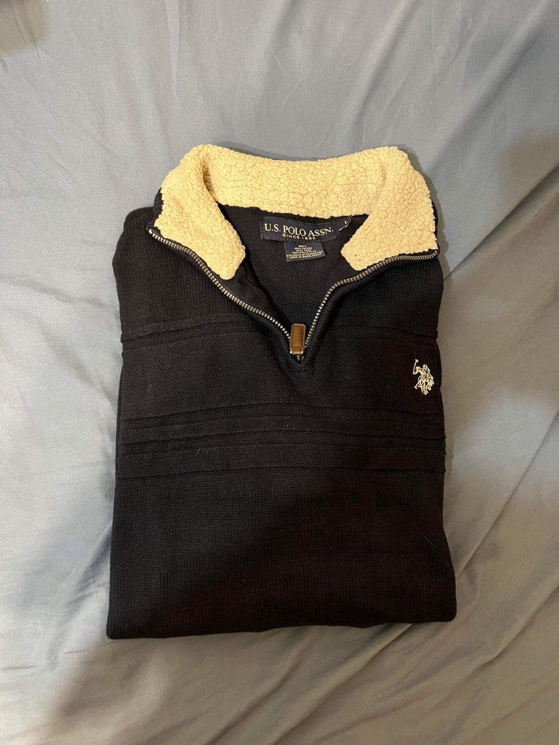 US Polo Assn half zip sweater, Men's Fashion, Coats, Jackets and ...