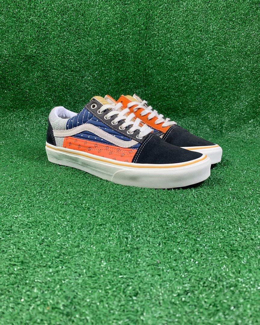 Blue and orange online old skool vans