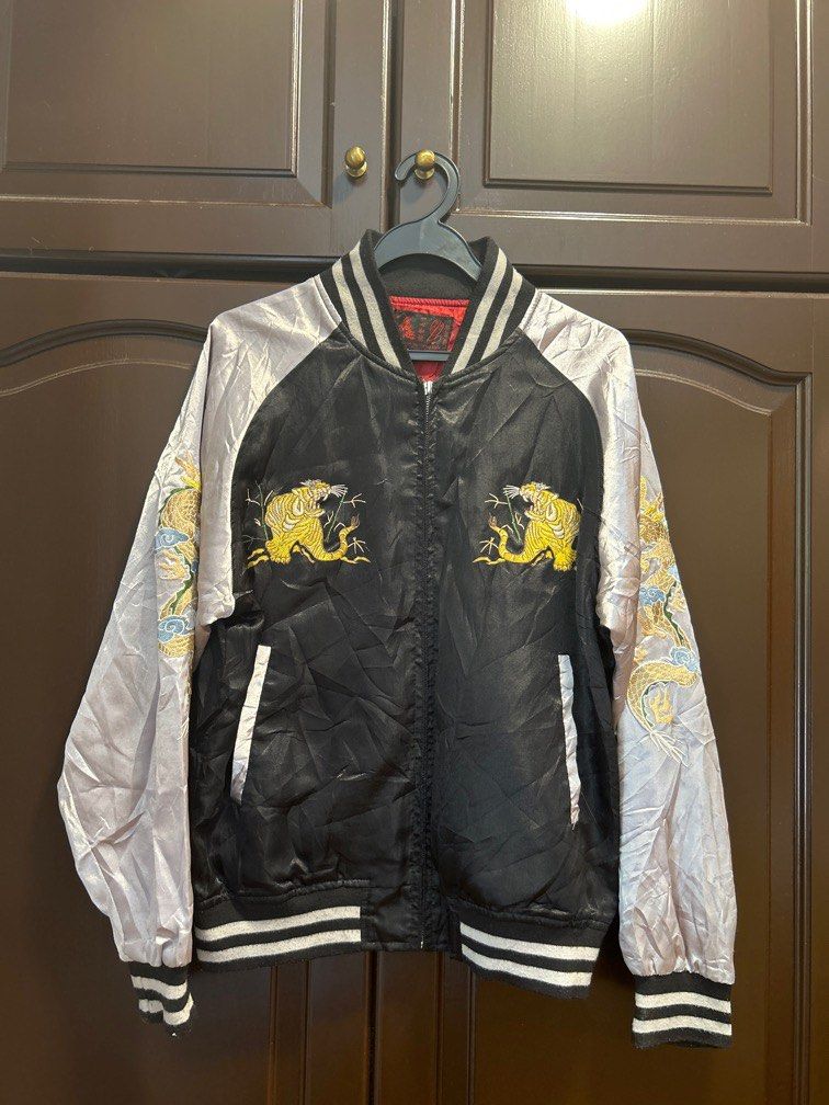 Vintage Bomber Jacket- Sukajan Jacket Japanese, Men's Fashion, Coats ...
