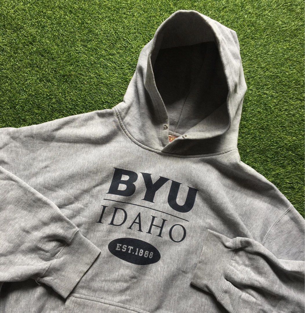 Vintage BYU Idaho Pro Weave Hoodie, Men's Fashion, Activewear on Carousell