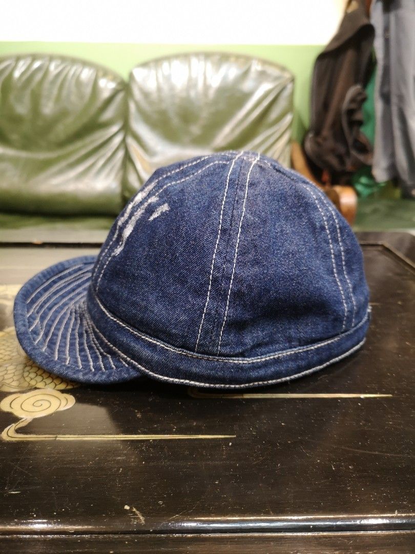 🧢Vintage UES POW Denim Mechanic US Army Hat denime Daisy Indigo