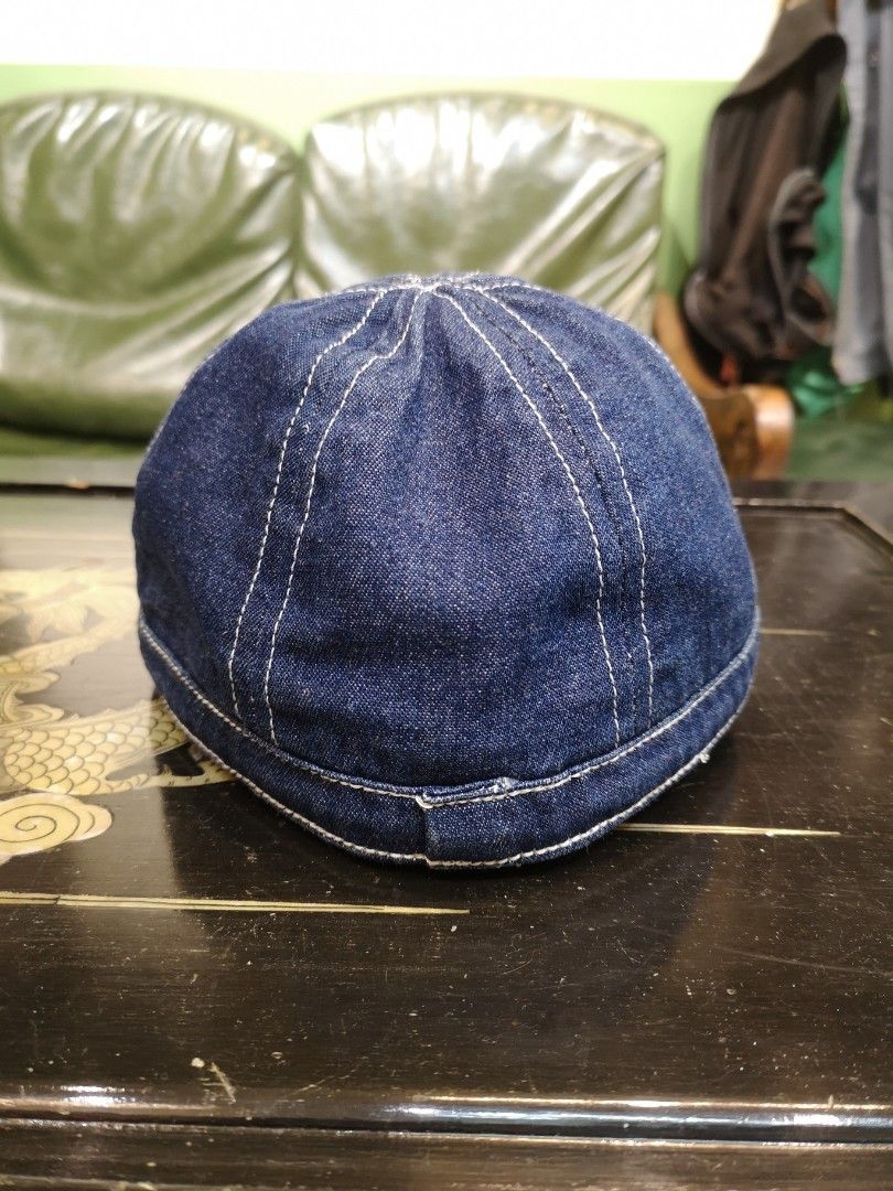 🧢Vintage UES POW Denim Mechanic US Army Hat denime Daisy Indigo