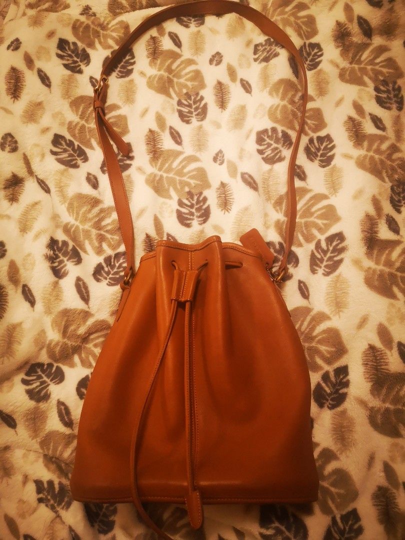 Vintage coach drawstring bucket sale bag