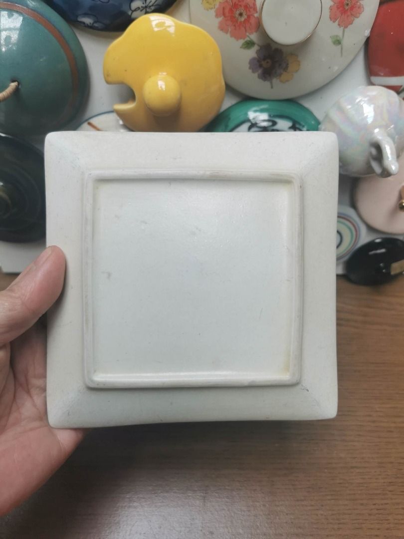 Vintage Square Decorative Dish 70, Furniture & Home Living, Home Decor, Other Home Decor on