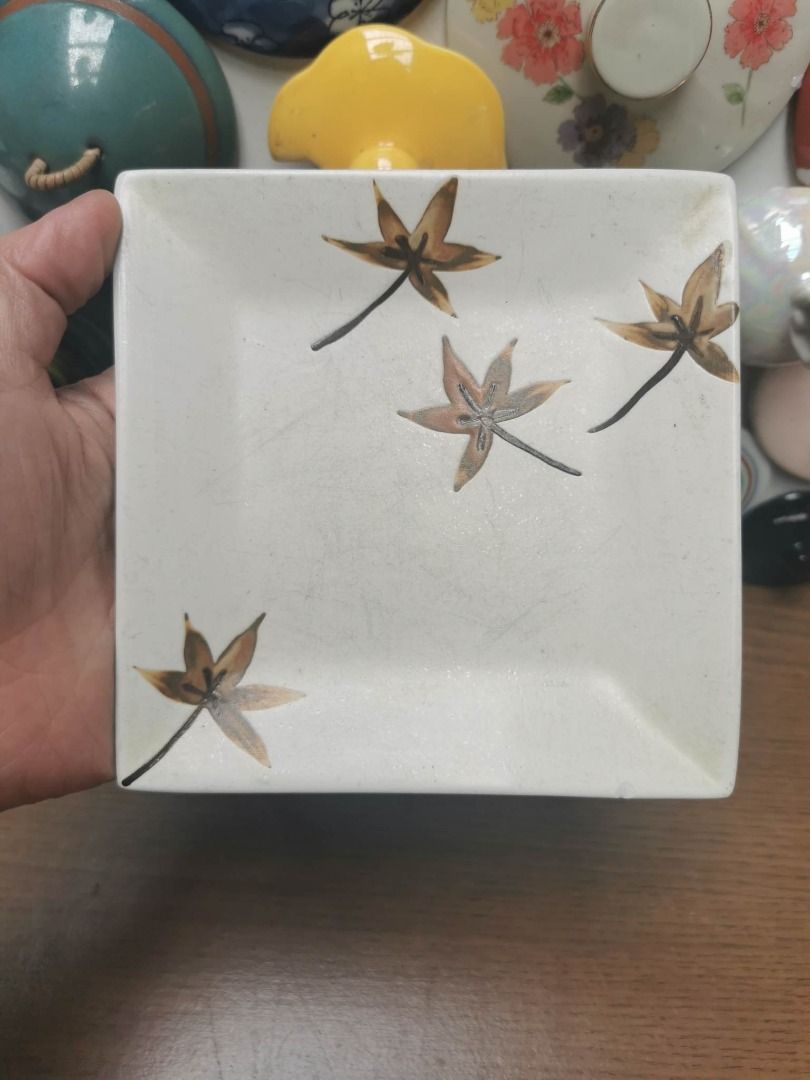 Vintage Square Decorative Dish 70, Furniture & Home Living, Home Decor, Other Home Decor on