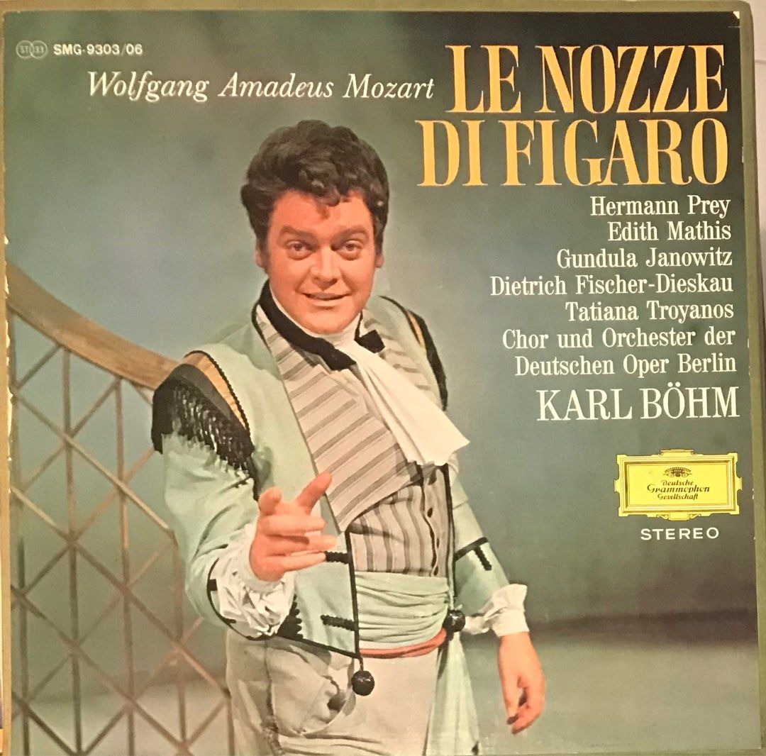 WA Mozart Le Nozze Di Figaro Karl Bohm 4LP Box Set Vinyl Record