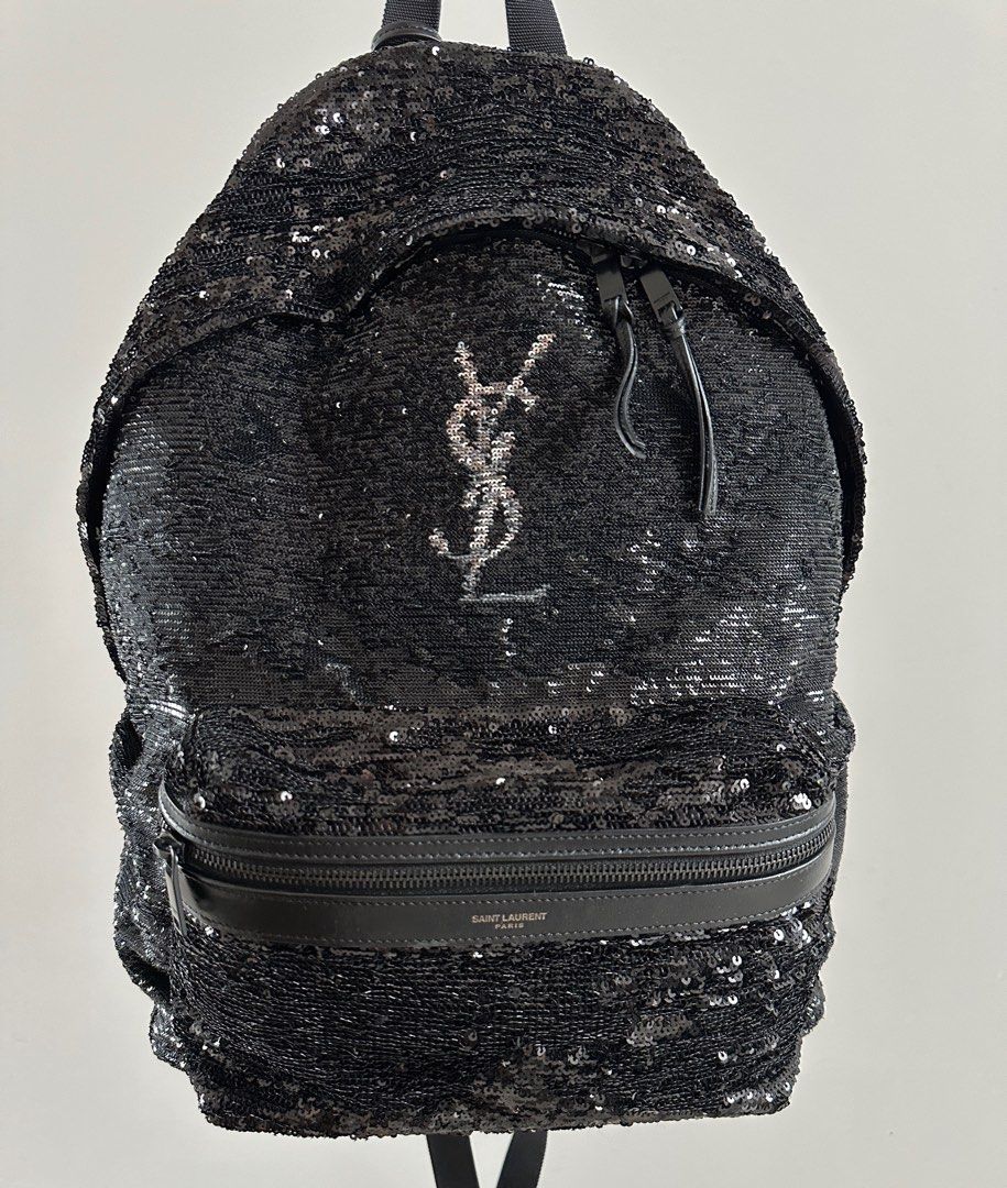 Ysl sequin backpack store
