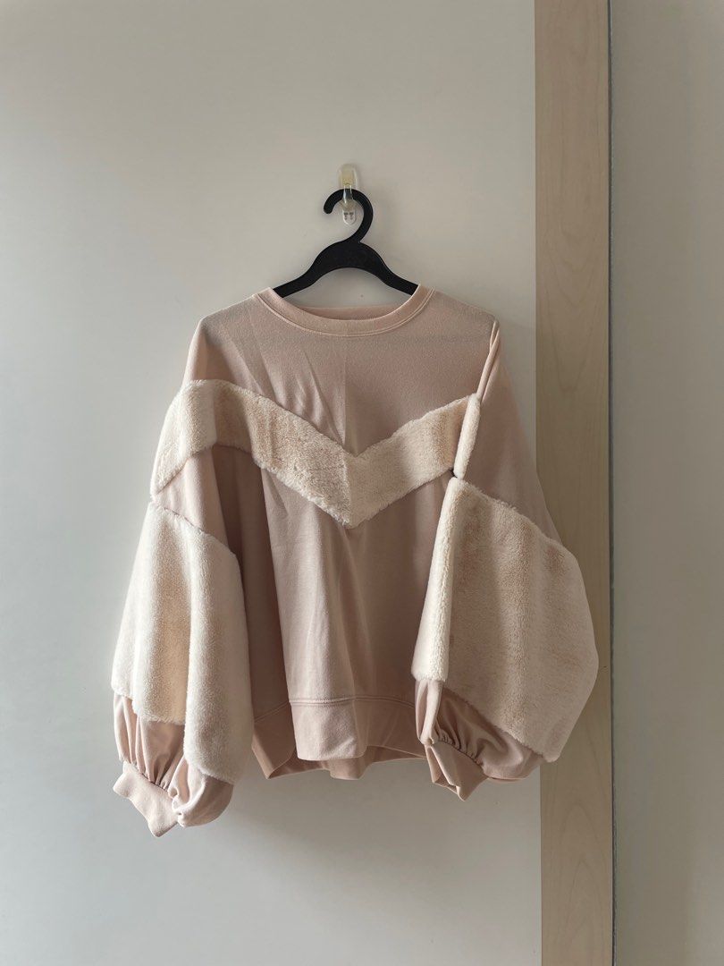 balloon sleeve sweatshirt zara